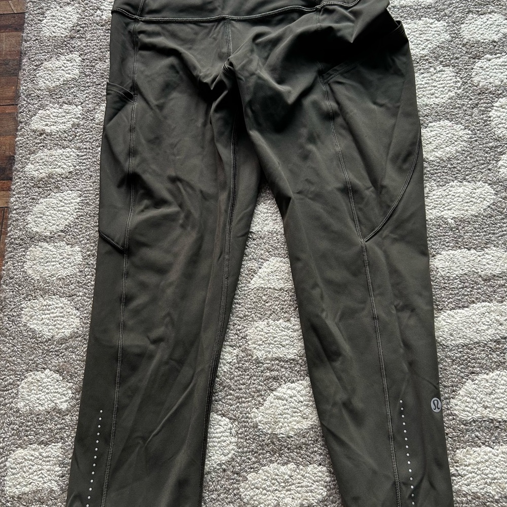 lululemon athletica Dark Green Leggings